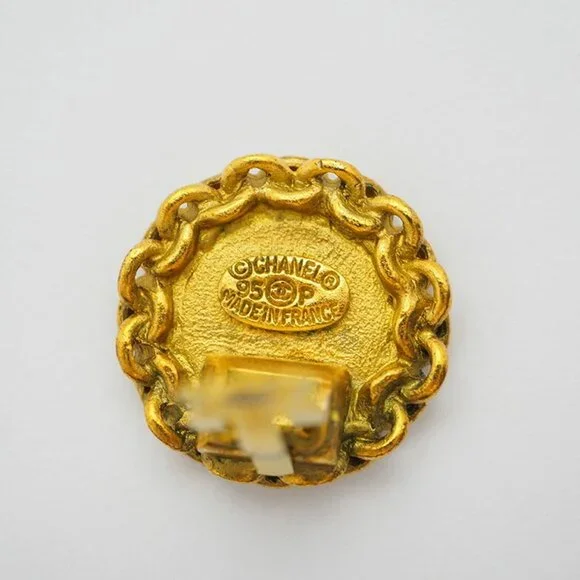 CHANEL Authentic Gold Earrings